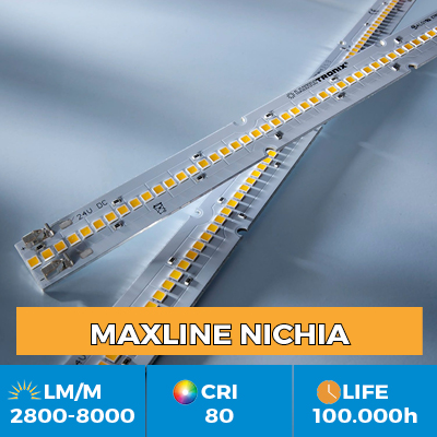 Professional Maxline LED Strips, Plug & Play, luminous flux up to 8000 lm / m